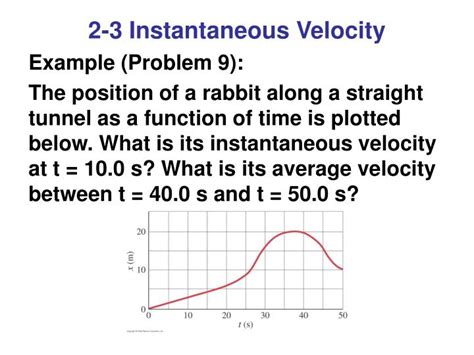 PPT - Chapter 2: Describing Motion: Kinematics in One Dimension ...