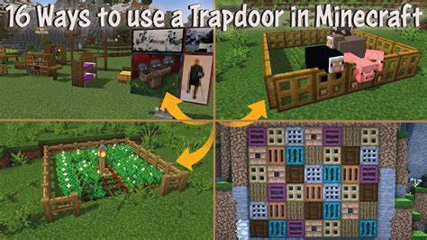 16 Things you can do with Trapdoors in Minecraft 1.17 | Survival |Minecraft Trapdoor Facts (2021 ...