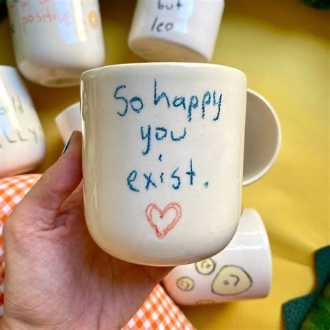 Handmade Ceramic My Blue Bird Mug so Happy You Exist - Etsy in 2023 | Handmade ceramics ...