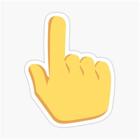 "Pointing emoji" Sticker for Sale by CleanOnPoint | Redbubble