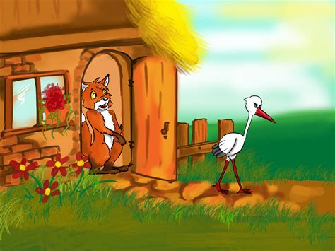 The Fox and the Stork - Children Story by Tales with GiGi