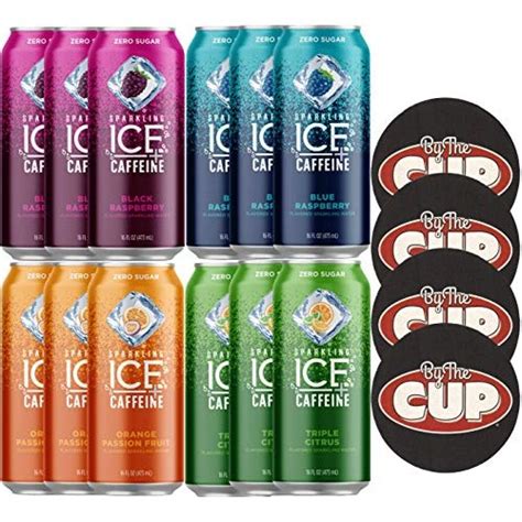 Sparkling Ice +Caffeine 16 Ounce, 4 Flavor Variety Pack of ...