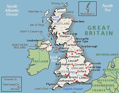 Map of Great Britain Pictures | Map of England Cities