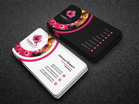 Flower Shop Card on Behance