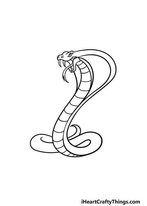 Easy Cobra Snake Drawings