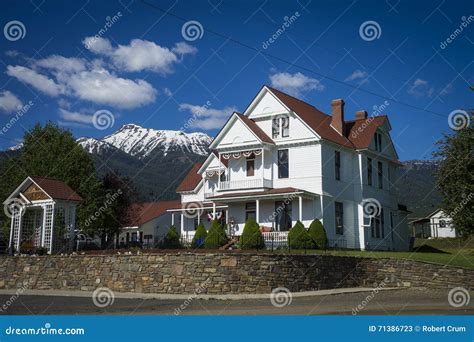 Old White House in Western United States Stock Image - Image of ...