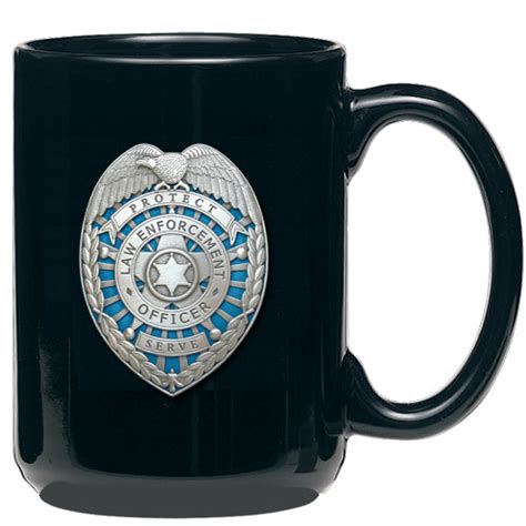 LAW ENFORCEMENT COFFEE MUG - Fine Pewter Gifts - Heritage Metalworks, Inc.