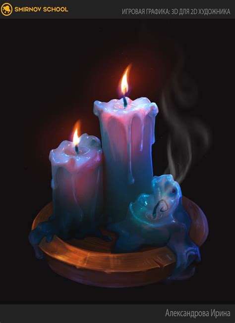 Candle, Irina Aleksandrova on ArtStation at https://www.artstation.com ...