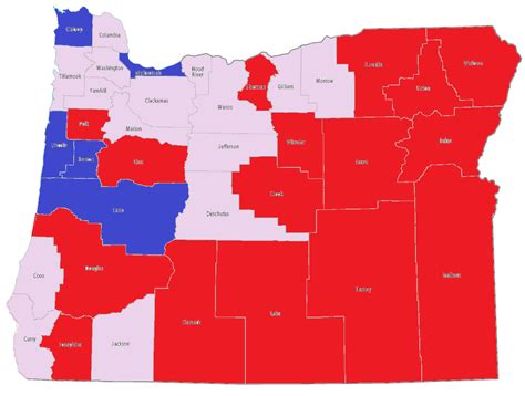 Oregon Political Map 2020