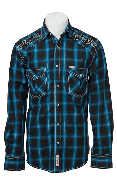 Rafter C Cowboy Collection Men's L/S Western Snap Shirt RC1531902 | Cavender's | Men's going out ...