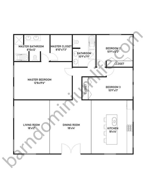 9 Jaw-Dropping 40x40 Barndominium Floor Plans