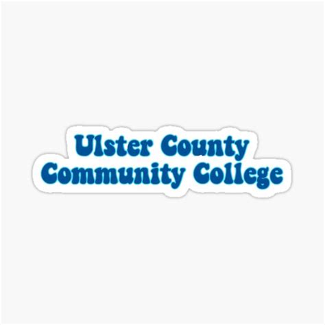 "ulster county community college retro" Sticker for Sale by emilysstickerss | Redbubble