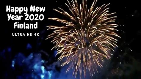 [4K] Finland Happy New Year 2020 Fireworks | Helsinkin uudenvuoden ilotulitus 2020 - YouTube