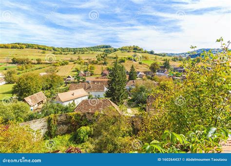 Biertan village stock image. Image of fortification - 160264437