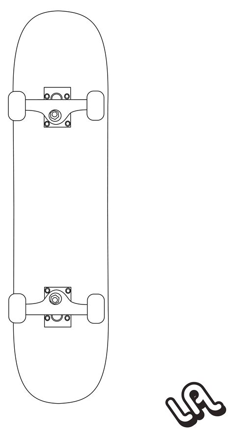 Skateboard Vector Template at GetDrawings | Free download