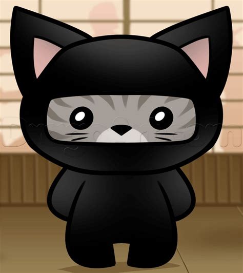 How to Draw a Ninja Cat, Step by Step, Cartoon Animals, Animals, FREE ...