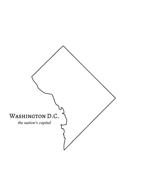 Washington Dc State Outline - Washington D C Wikipedia, George washington (a 33° freemason ...