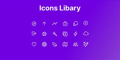 Icon library | Figma