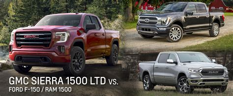 GMC Sierra 1500 LTD vs Ford F-150 vs Ram 1500 - Eagle Ridge Chevrolet Buick GMC Ltd.