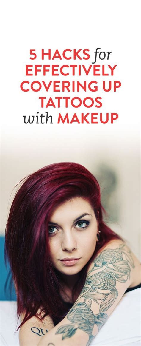 How To Cover Up Tattoos With Makeup Using 5 Easy Steps | Covering tattoos with makeup, Tattoo ...