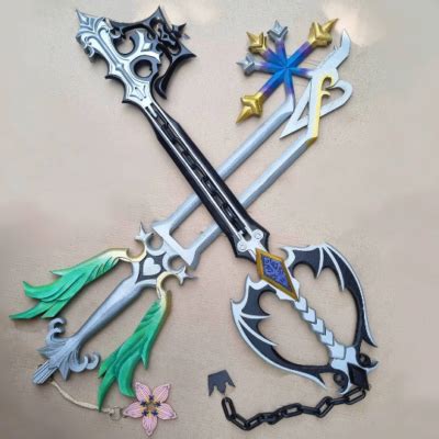 Kingdom Hearts Oblivion and Oathkeeper Keyblade Replica for Roxas Cosplay on Storenvy