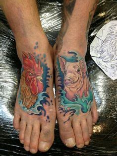 23 Best Traditional chicken and pig foot tat ideas | rooster tattoo ...