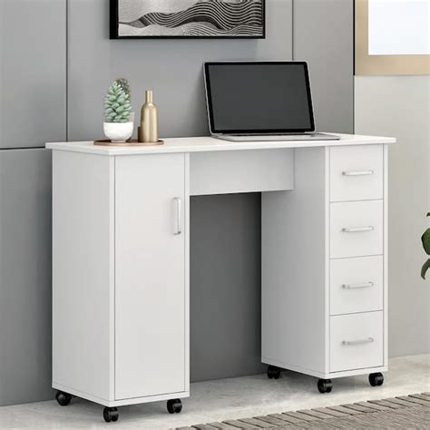 Magic Home 41.73 in. Computer Desk with Drawers Teens Study Student ...