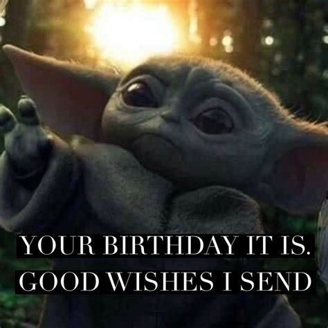 Baby Yoda Happy Birthday | Happy birthday meme, Yoda meme, Yoda happy birthday