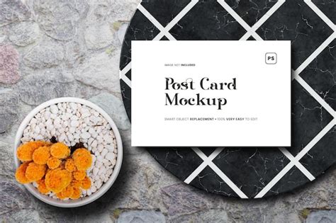 Premium PSD | Postcard mockup psd