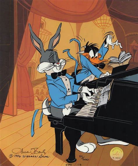 Bugs plays the piano, Daffy attacks it. | Looney tunes cartoons, Animated cartoons, Looney tunes ...