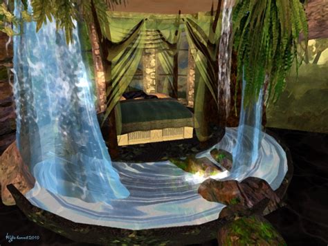 Serenity falls treehouse bedroom waterfall 2 | Jungle bedroom decor, Waterfall bedroom ...