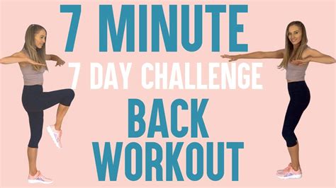 7 Minute Back Workout For Women | 7 Day Challenge with the Best Back ...