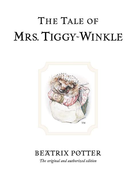 The Tale of Mrs. Tiggy-Winkle - British Isles