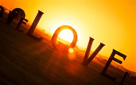 Black love metal standee during sunset HD wallpaper | Wallpaper Flare