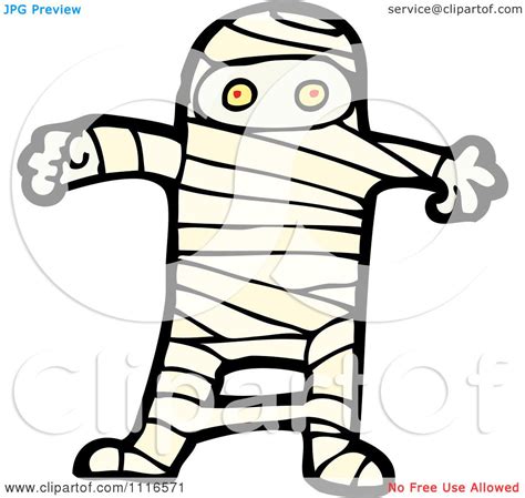 Clipart Halloween Mummy 1 - Royalty Free Vector Illustration by lineartestpilot #1116571