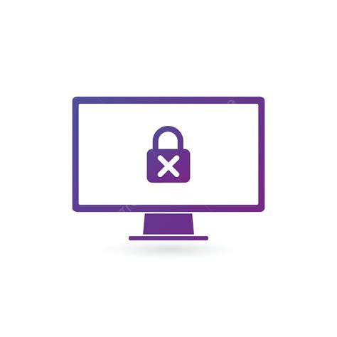 Password Protected Computer Lock With Cross Icon Access Cross Vector Vector, Access, Cross ...