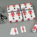 Nutcracker Christmas Wrapping Paper By Nancy & Betty Studio | notonthehighstreet.com