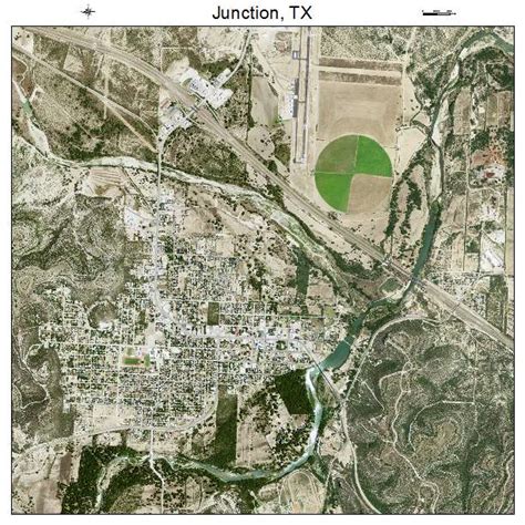 Aerial Photography Map of Junction, TX Texas