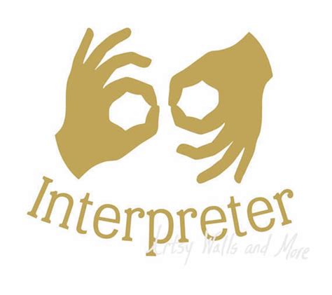 Sign Language Interpreter SVG Cut File PNG Jpg File Silhouette - Etsy