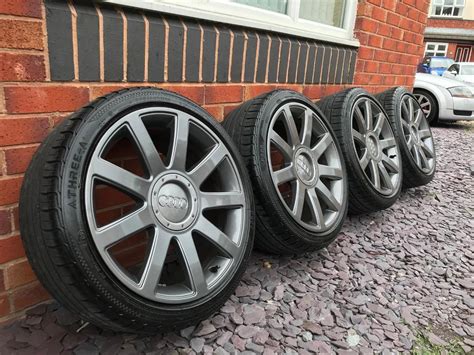 Refurbished Genuine Audi TT mk1 18” Alloy Wheels*New Tyres*RS4*Grey*Full Set*5x100*MINT | in ...