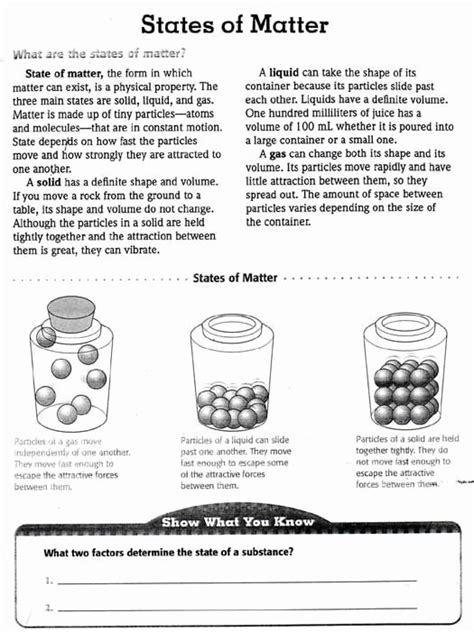 50 States Of Matter Worksheet – Chessmuseum Template Library