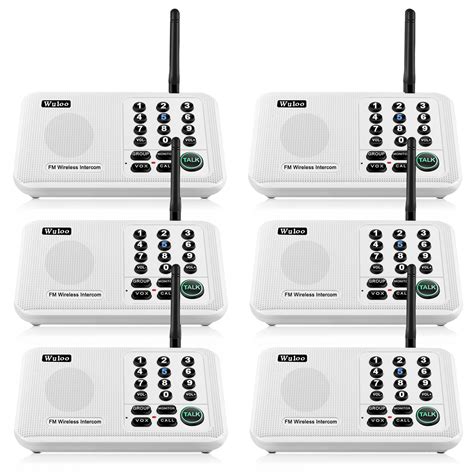 Wuloo Wireless Intercoms System for Home Office WL666 ( 6 packs, White – WulooOfficial