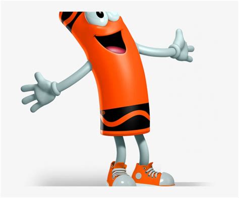 Crayola Cartoon - Cartoon Orange Crayon Transparent PNG - 678x600 - Free Download on NicePNG