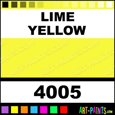 Lime Yellow Aquacote Fluorescent Enamel Paints - 4005 - Lime Yellow Paint, Lime Yellow Color ...