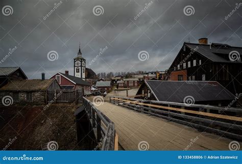 View on Roros Church. Norwegian Original Architecture. Mining To Stock ...