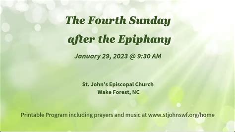 Third Sunday after Epiphany worship - YouTube