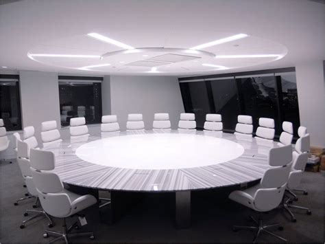 WallGoldfinger round boardroom tables