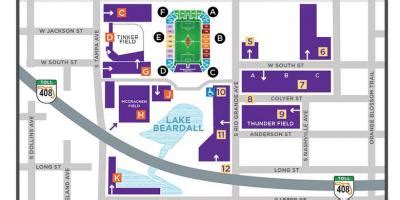 Citrus Bowl parking map - Citrus Bowl parking lot map (Florida - USA)