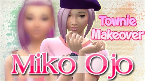 The Sims 4 | MIKO OJO Townie Makeover // MAXIS MATCH CC - YouTube