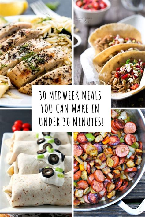 Easy 30 Minute Meals For Family Ready In 30 Minutes Or Less From Start ...